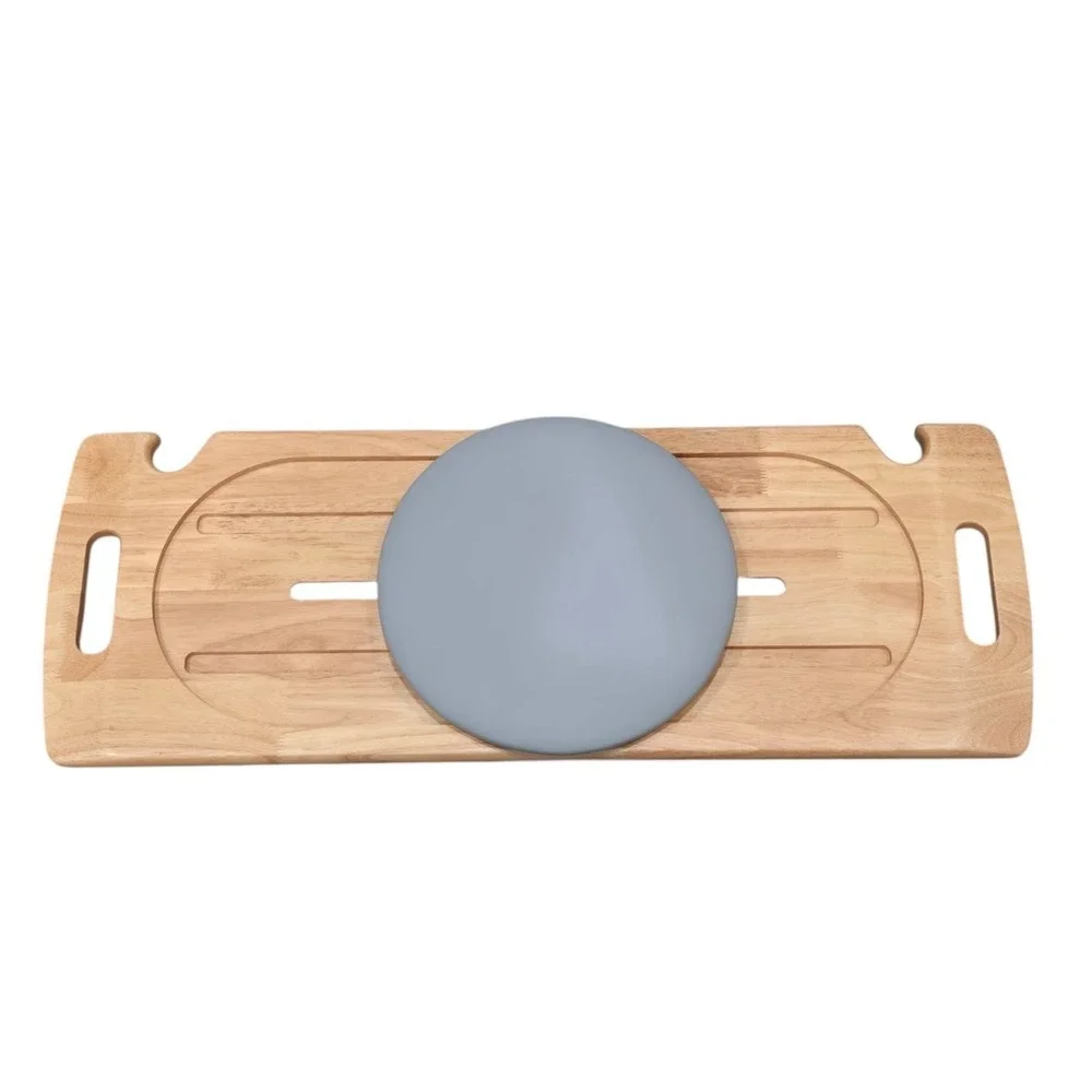 Kapvis Transfer Board 31.5x11x1 in 500 lb Capacity Wood 360 Turntable Wheelchair